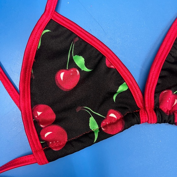 Microkini Cherries Bikini Swimsuit XXS-XL - Picture 3 of 4